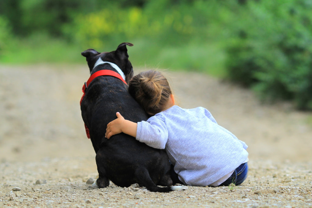 Pige med en sort hund Pige med en sort hund