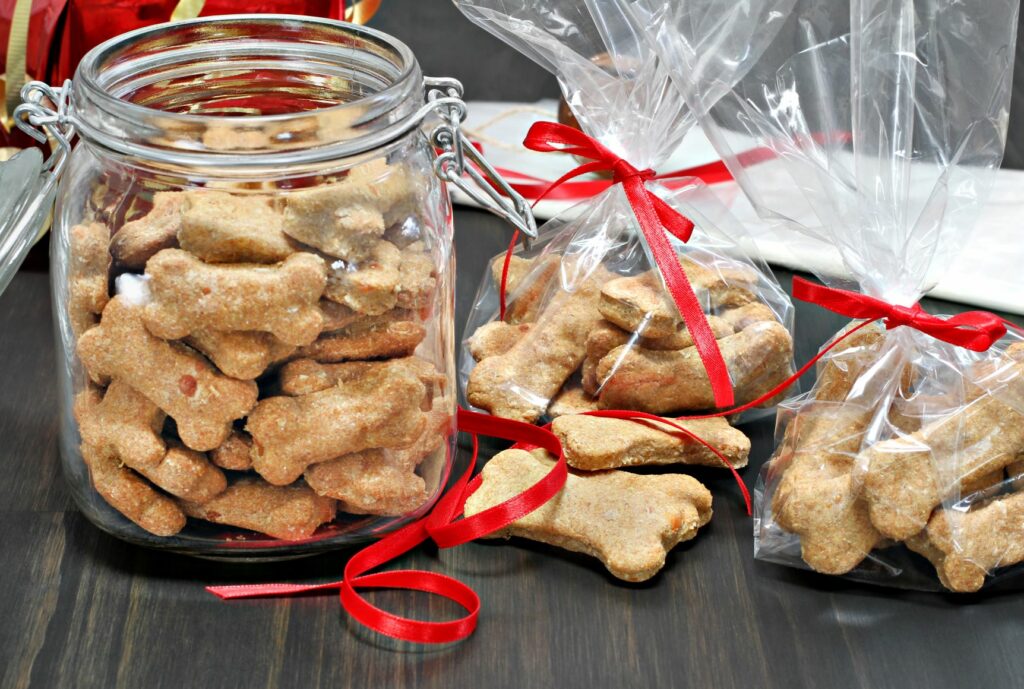 Hjemmelavede hundekiks Hundekiks til pakkekalenderen